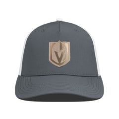 Vegas Golden Knights Levelwear Signal Copper Insignia Trucker Adjustable Hat - Charcoal/White | NHL Clearance