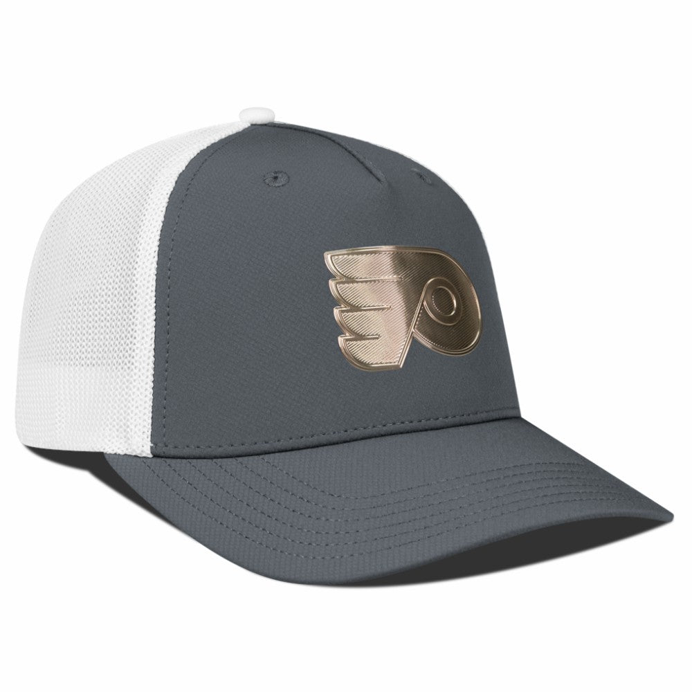 Philadelphia Flyers Levelwear Signal Copper Insignia Trucker Adjustable Hat - Charcoal/White | NHL online