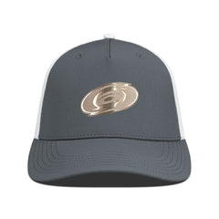 Carolina Hurricanes Levelwear Signal Copper Insignia Trucker Adjustable Hat - Charcoal/White | NHL Clearance