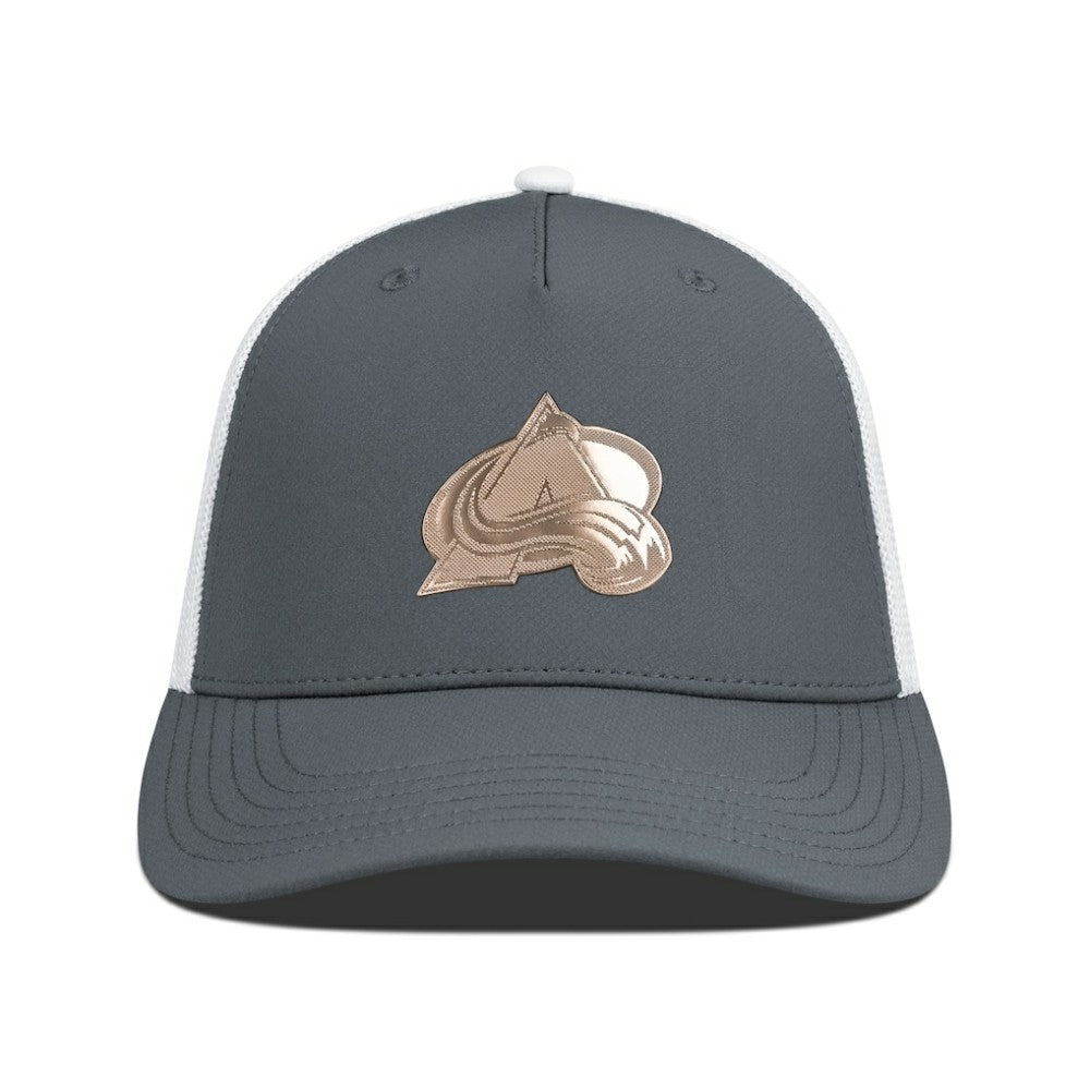 Colorado Avalanche Levelwear Signal Copper Insignia Trucker Adjustable Hat - Charcoal/White | NHL sale