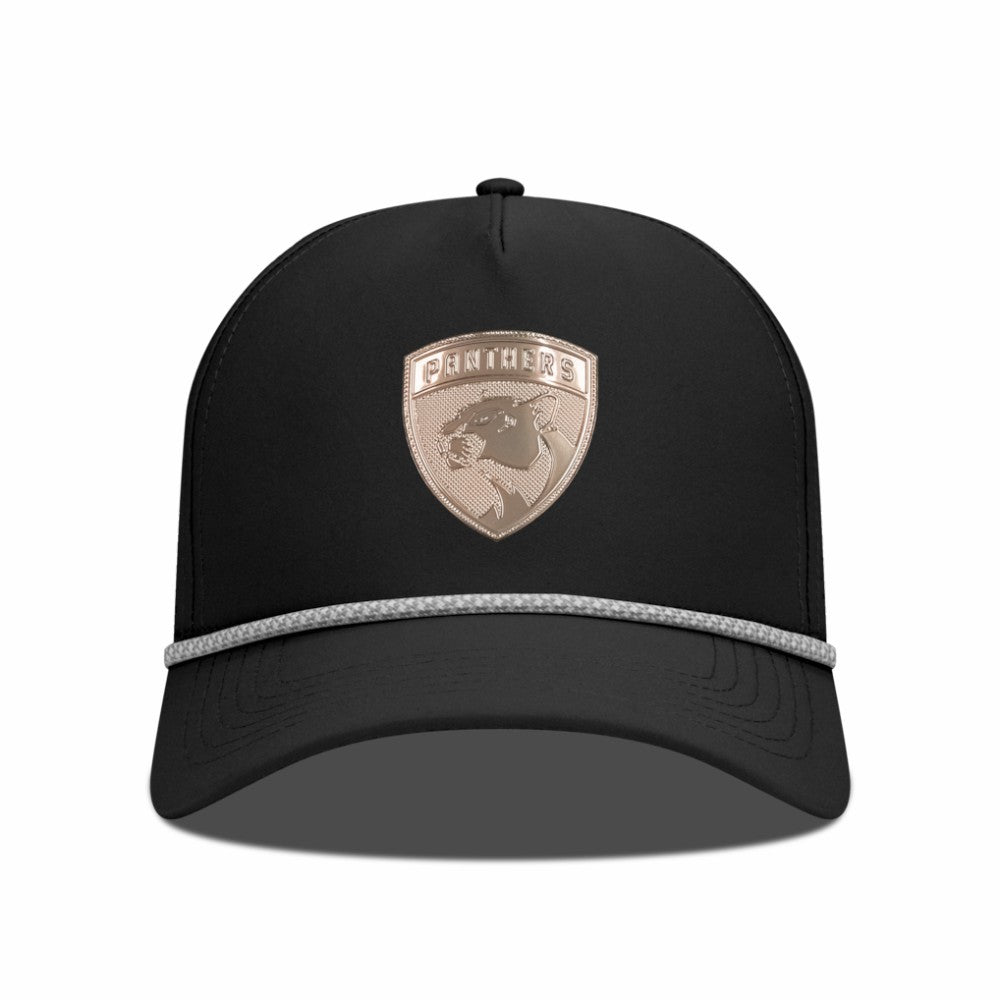 Florida Panthers Levelwear Gordon Copper Insignia Vented Adjustable Hat - Black | NHL Lifestyle