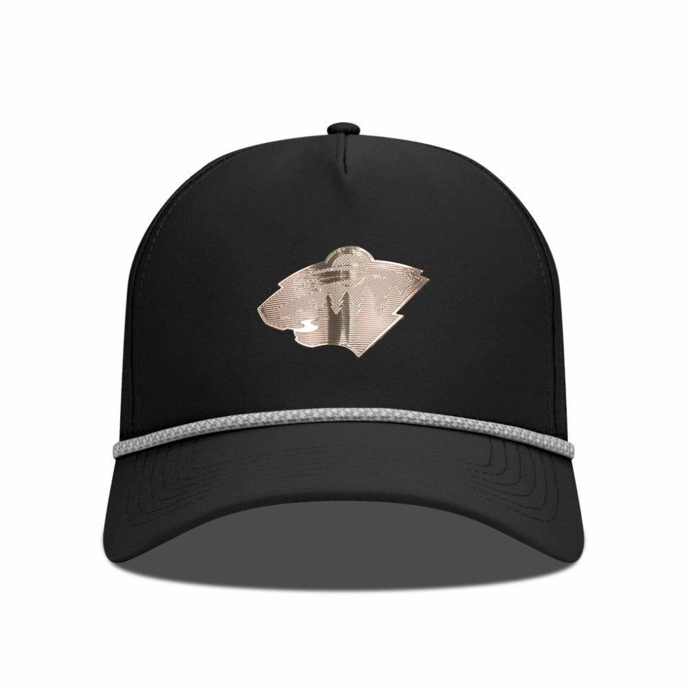 Minnesota Wild Levelwear Gordon Copper Insignia Vented Adjustable Hat - Black | NHL sale