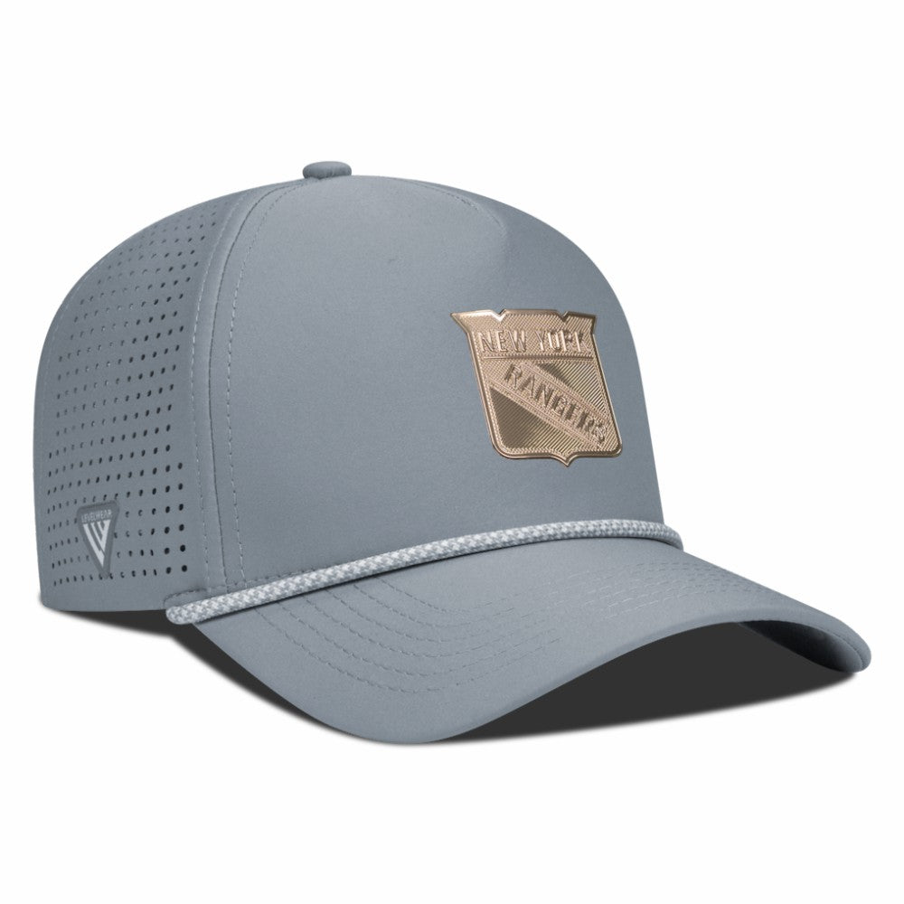 New York Rangers Levelwear Gordon Copper Insignia Vented Adjustable Hat - Gray | NHL online