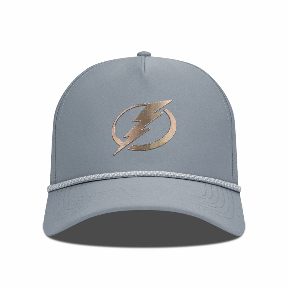 Tampa Bay Lightning Levelwear Gordon Copper Insignia Vented Adjustable Hat - Gray | NHL near me