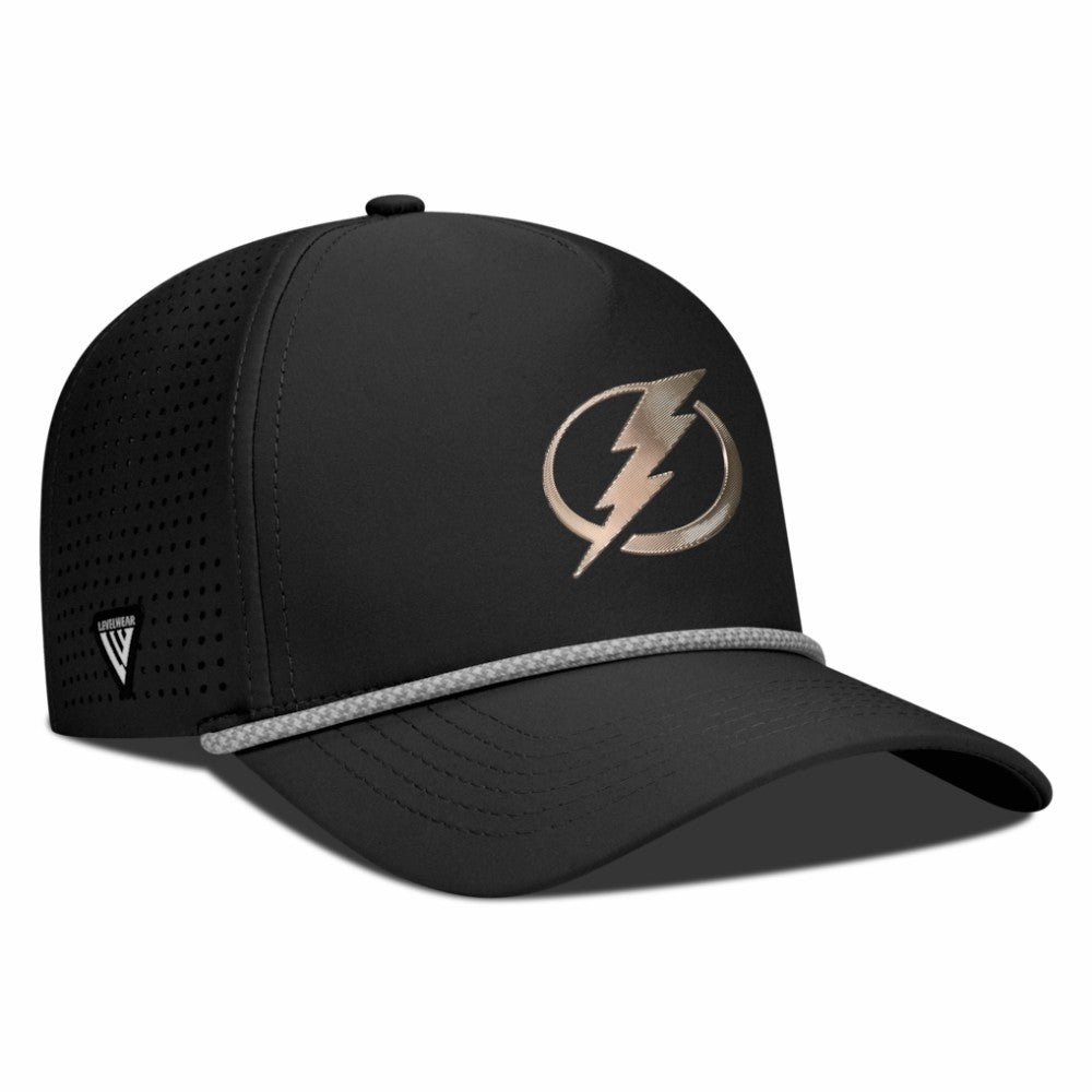 Tampa Bay Lightning Levelwear Gordon Copper Insignia Vented Adjustable Hat - Black | NHL online