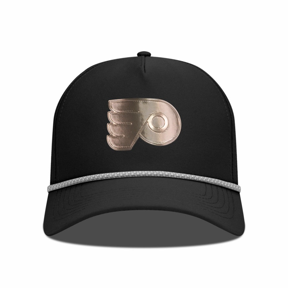 Philadelphia Flyers Levelwear Gordon Copper Insignia Vented Adjustable Hat - Black | NHL sale