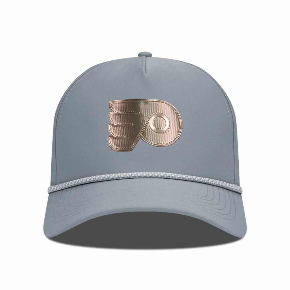 Philadelphia Flyers Levelwear Gordon Copper Insignia Vented Adjustable Hat - Gray | NHL Lifestyle