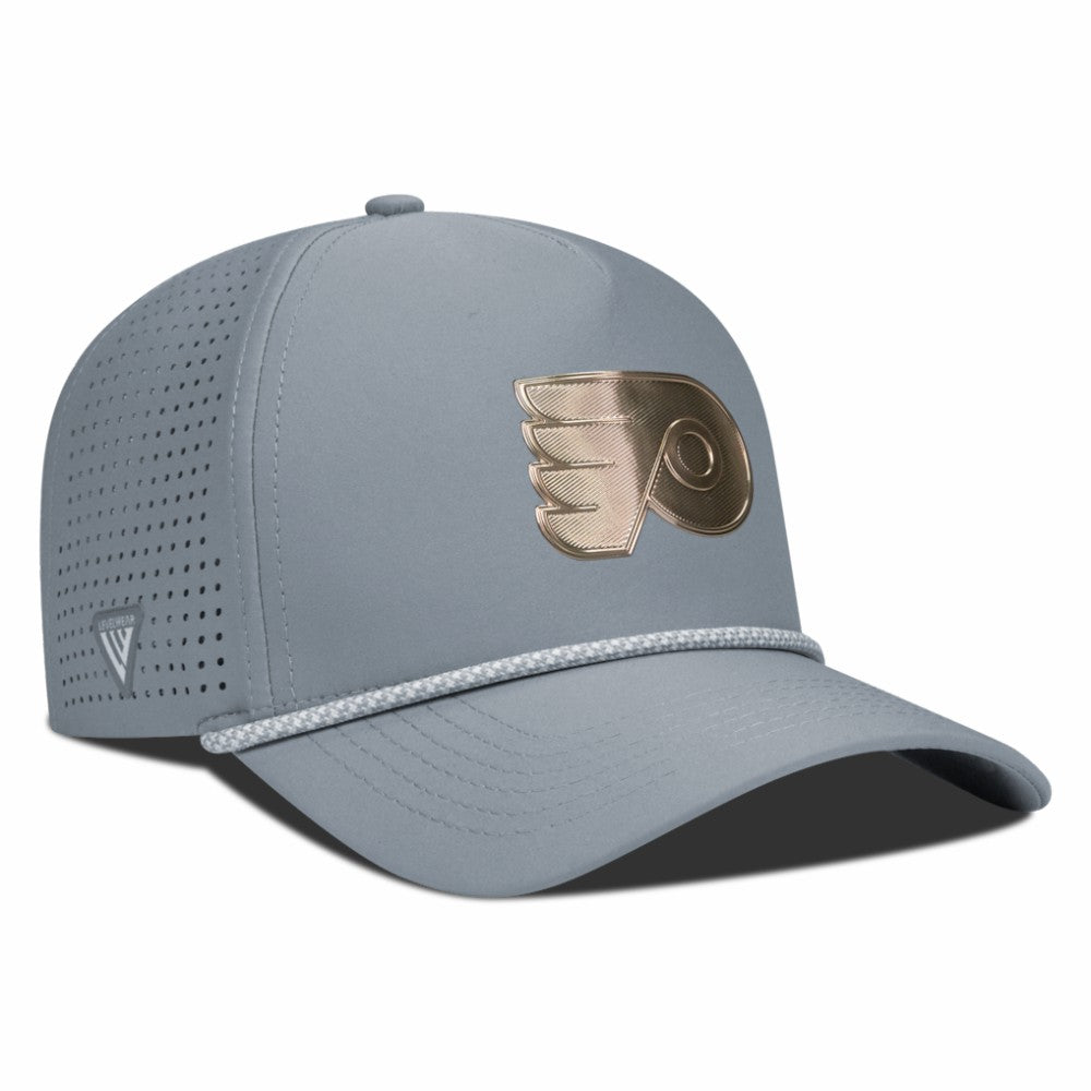 Philadelphia Flyers Levelwear Gordon Copper Insignia Vented Adjustable Hat - Gray | NHL Lifestyle
