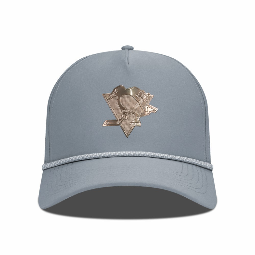 Pittsburgh Penguins Levelwear Gordon Copper Insignia Vented Adjustable Hat - Gray | NHL sale