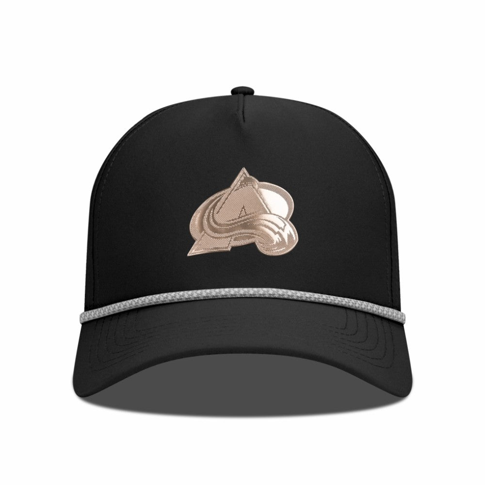 Colorado Avalanche Levelwear Gordon Copper Insignia Vented Adjustable Hat - Black | NHL Clearance