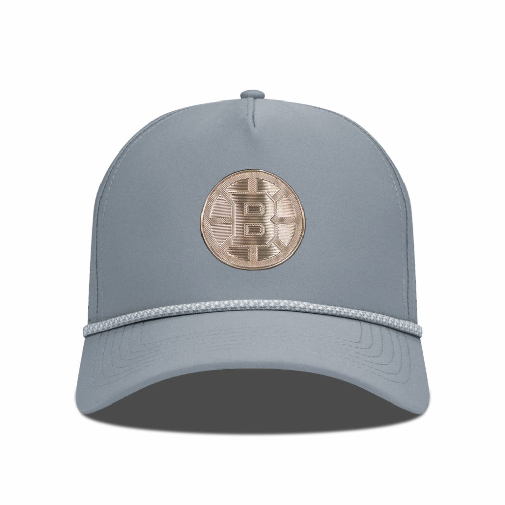 Boston Bruins Levelwear Gordon Copper Insignia Vented Adjustable Hat - Gray | NHL online