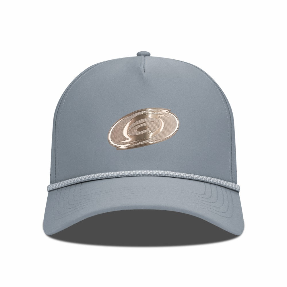 Carolina Hurricanes Levelwear Gordon Copper Insignia Vented Adjustable Hat - Gray | NHL Lifestyle