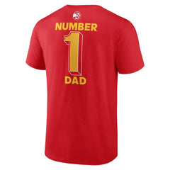 Atlanta Hawks #1 Dad Jersey T-Shirt Red