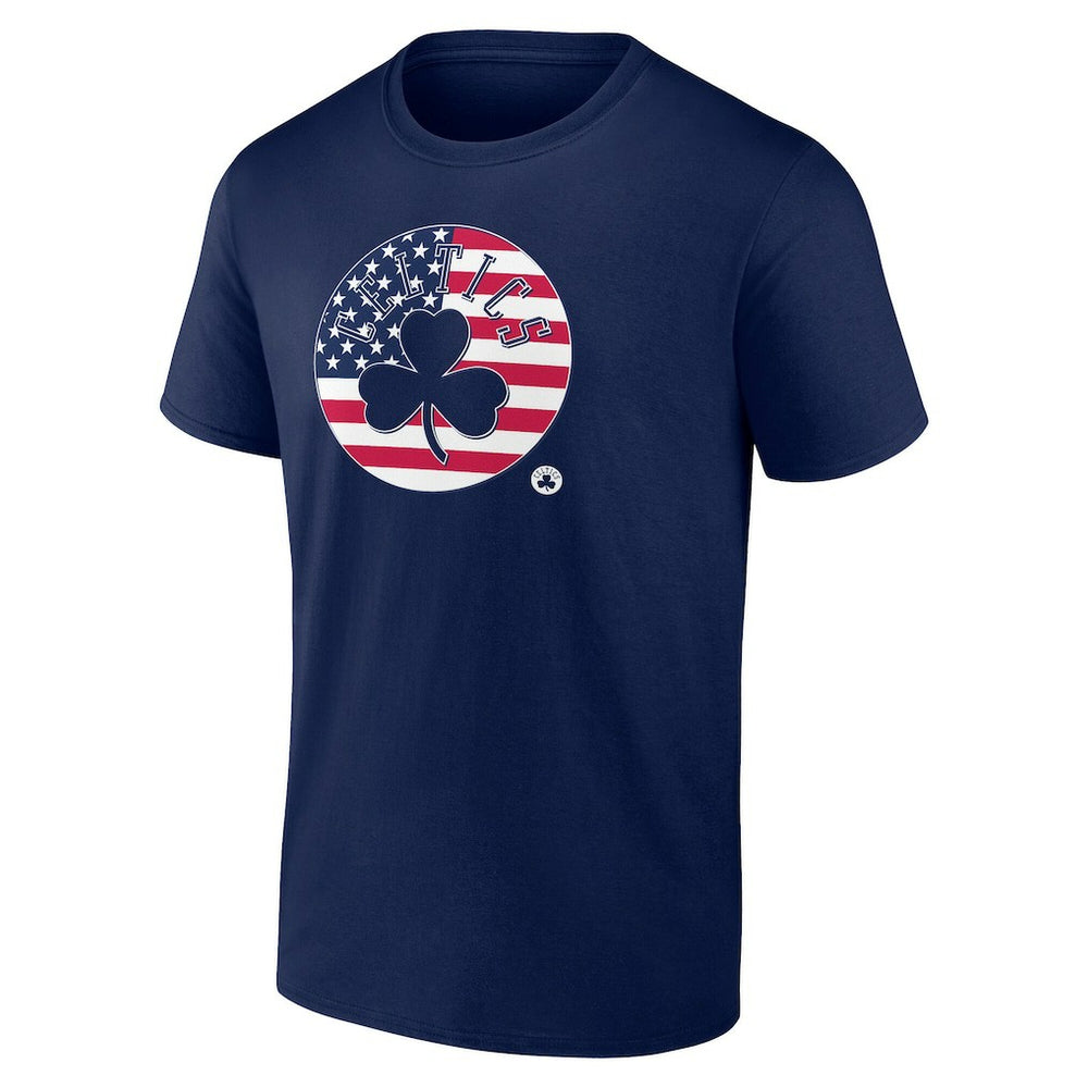 Boston Celtics Flag Logo T-Shirt Navy