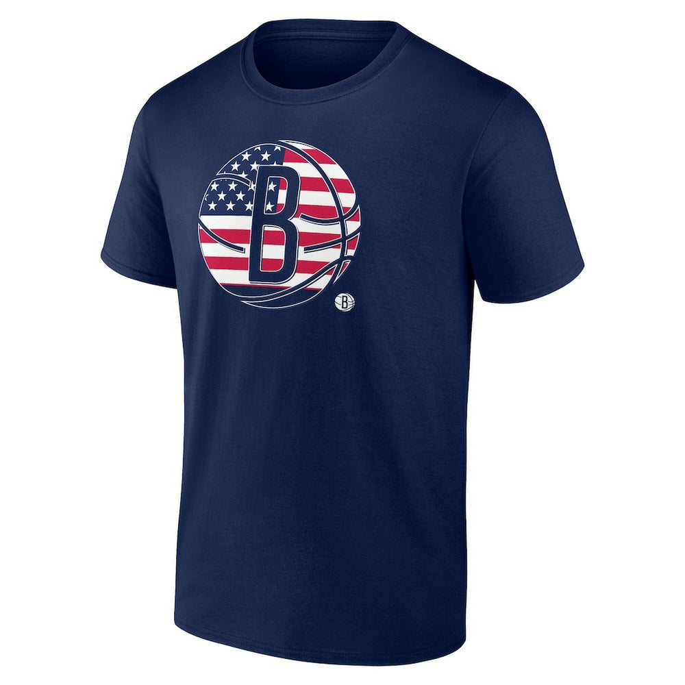 Brooklyn Nets Flag Logo T-Shirt Navy