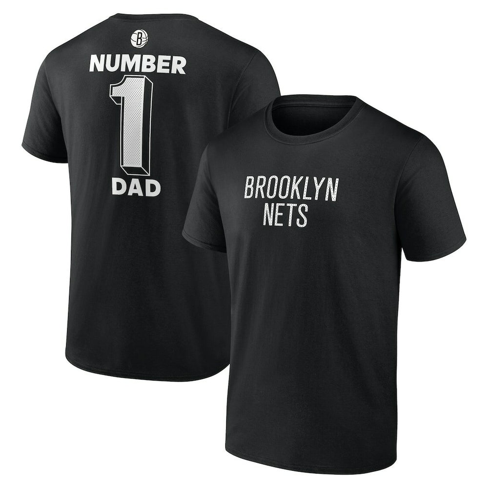 Brooklyn Nets #1 Dad Jersey T-Shirt Black