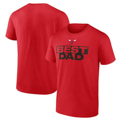 Chicago Bulls Greatest Dad T-Shirt Red