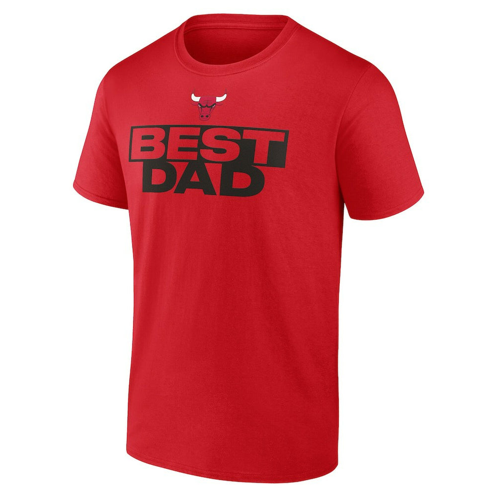 Chicago Bulls Greatest Dad T-Shirt Red