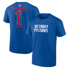 Detroit Pistons #1 Dad Jersey T-Shirt Blue