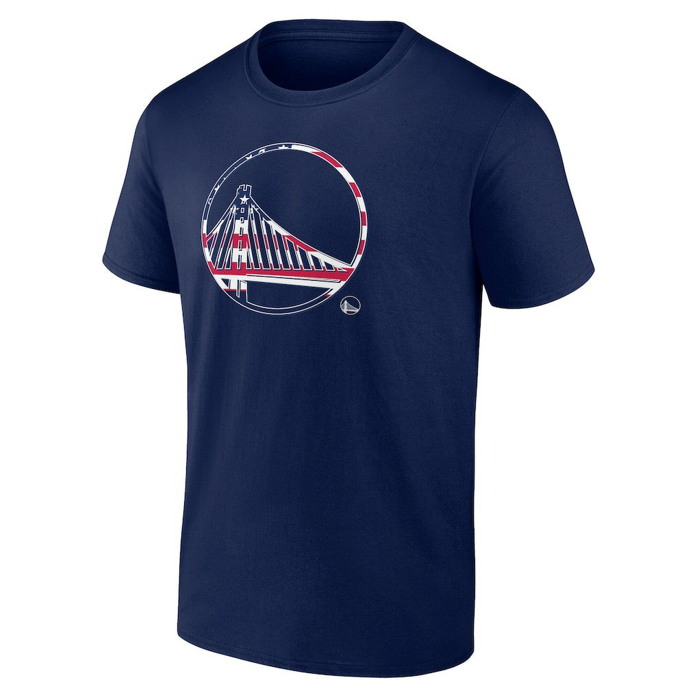 Golden State Warriors Flag Logo T-Shirt Navy