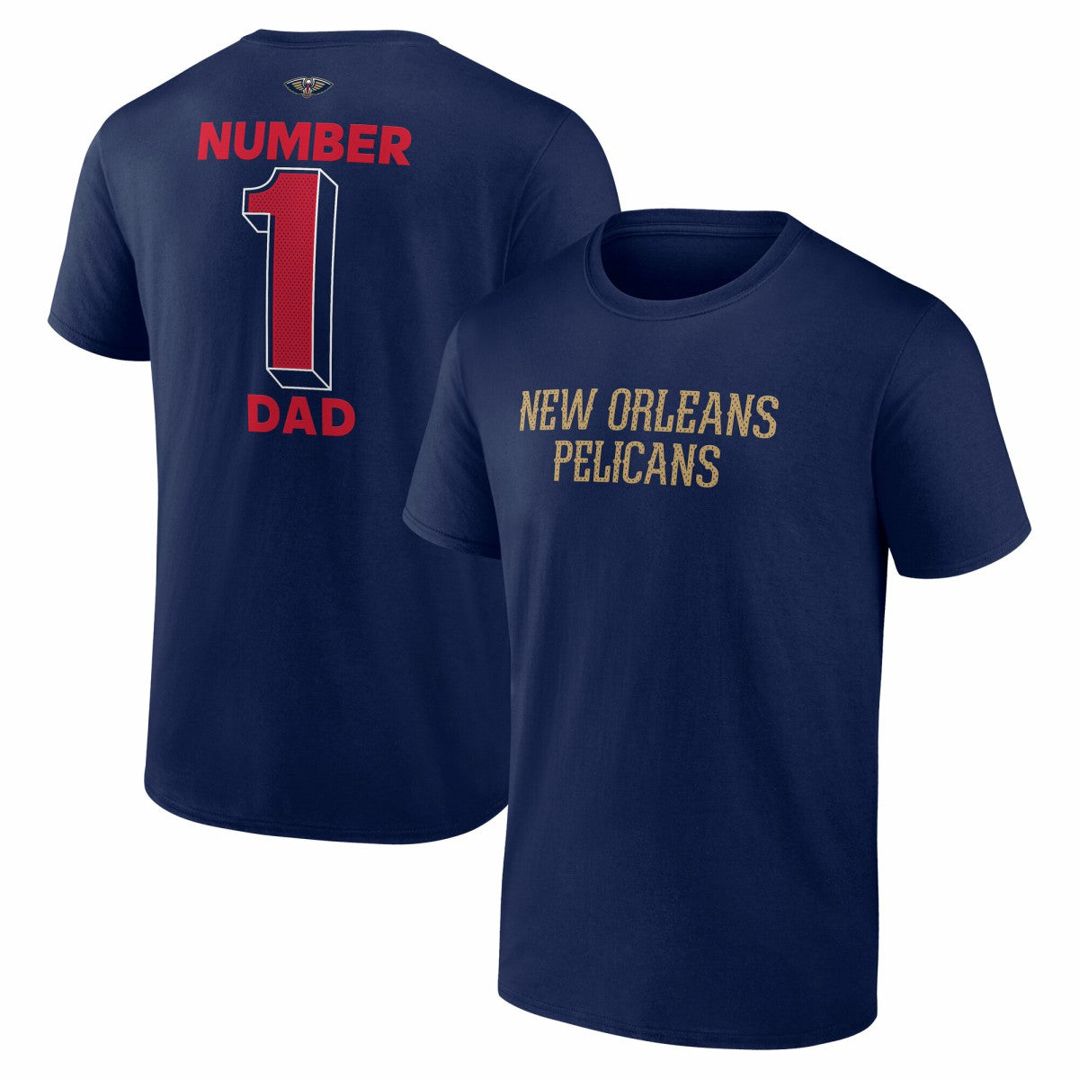 New Orleans Pelicans #1 Dad Jersey T-Shirt Navy