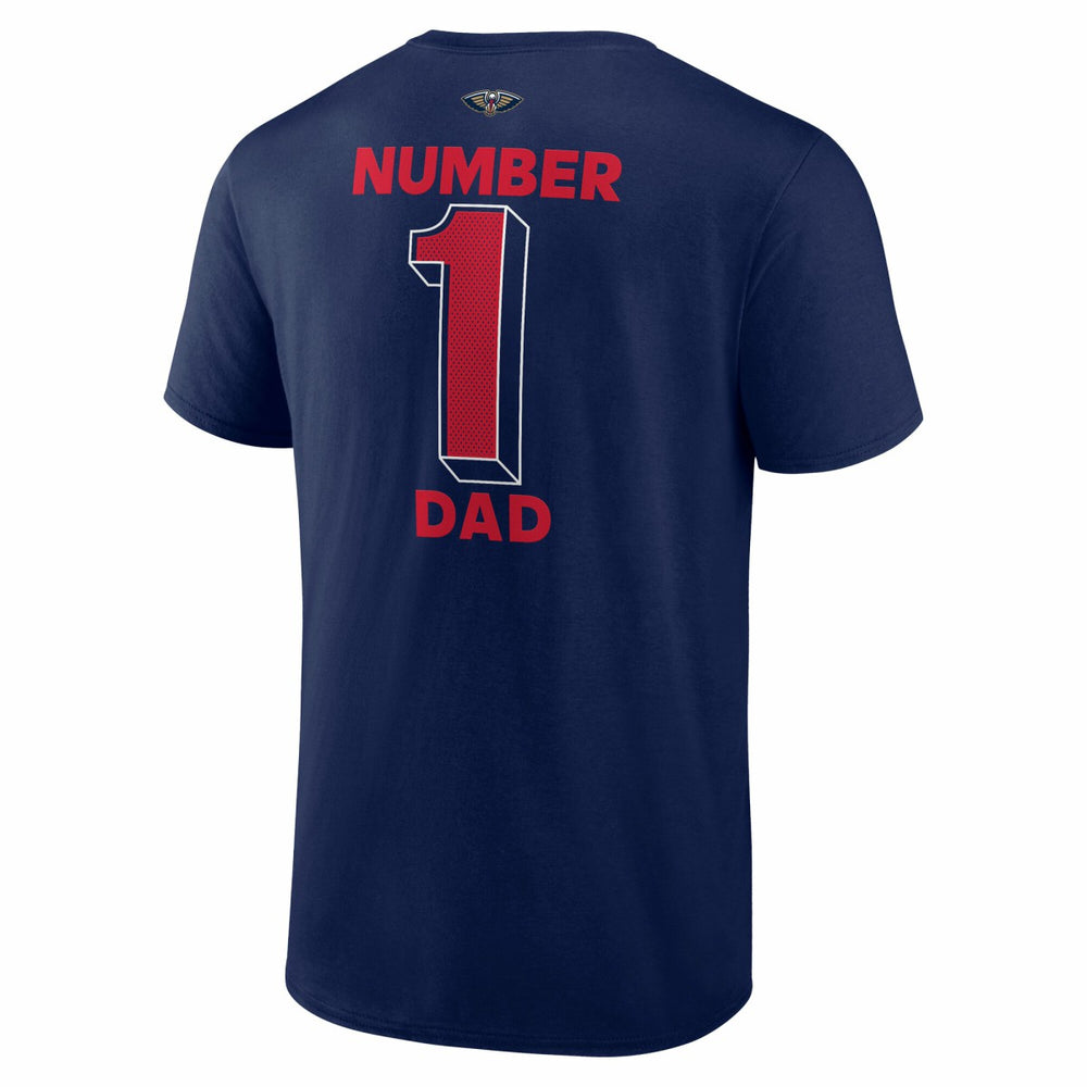 New Orleans Pelicans #1 Dad Jersey T-Shirt Navy