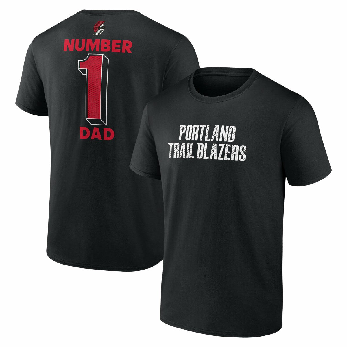 Portland Trail Blazers #1 Dad Jersey T-Shirt Black
