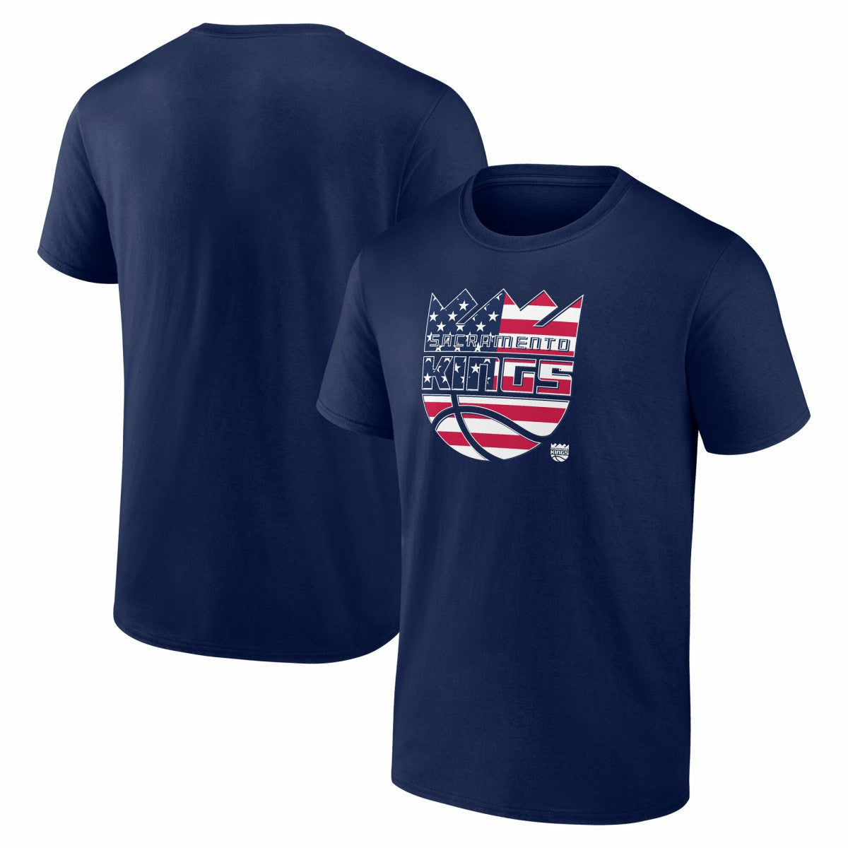Sacramento Kings Flag Logo T-Shirt Navy