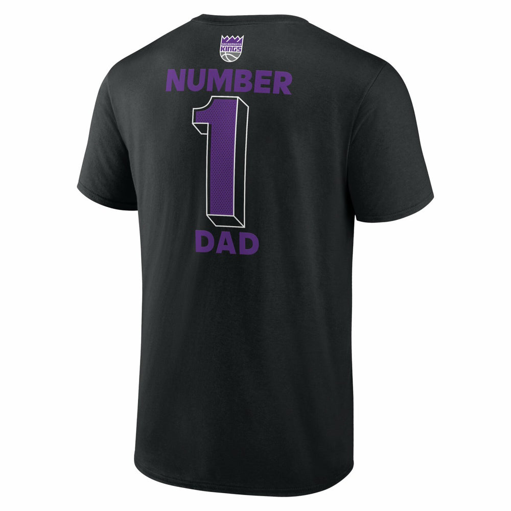 Sacramento Kings #1 Dad Jersey T-Shirt Black