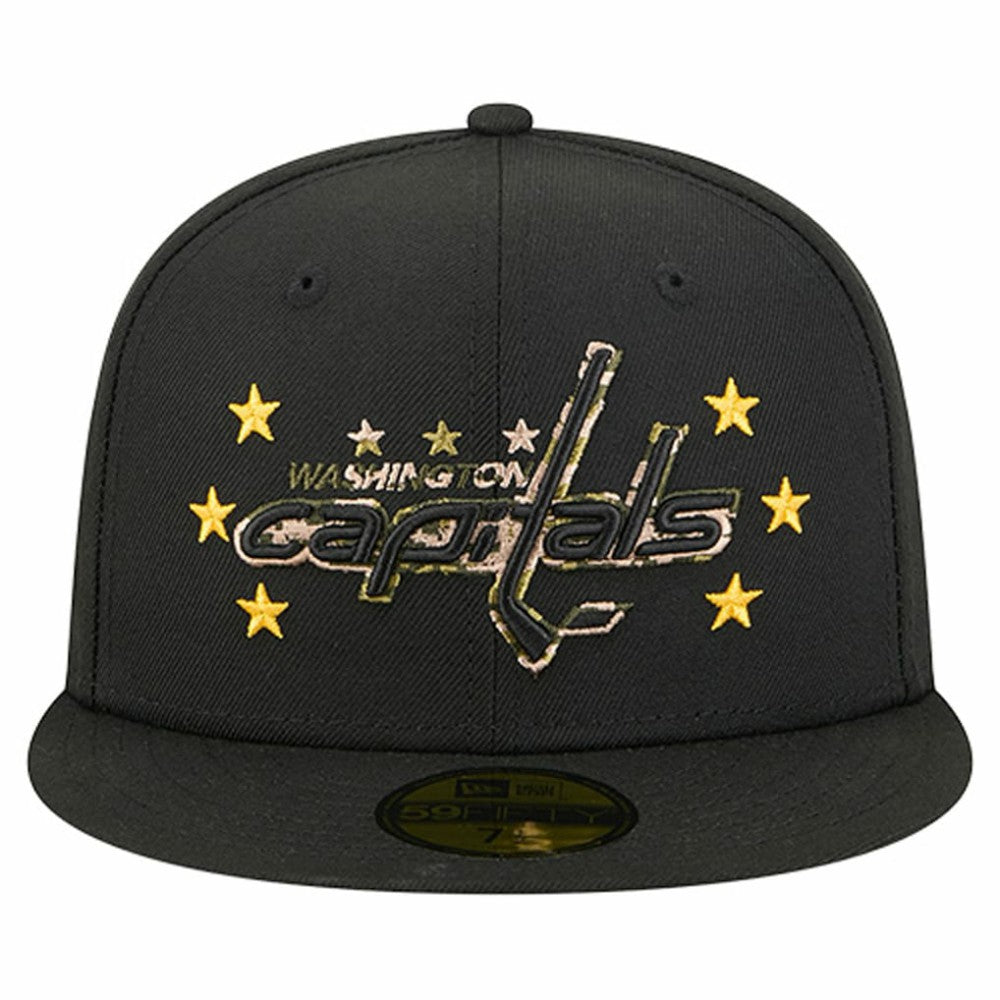Washington Capitals New Era Military Appreciation Digital Camo Stars 59FIFTY Fitted Hat - Black | New Era discount