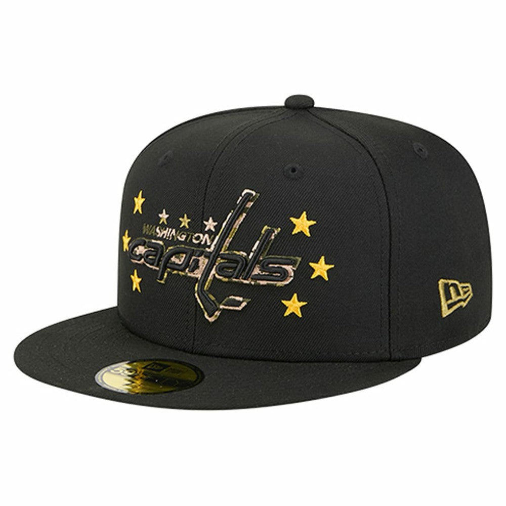 Washington Capitals New Era Military Appreciation Digital Camo Stars 59FIFTY Fitted Hat - Black | New Era discount