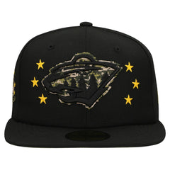 Minnesota Wild New Era Military Appreciation Digital Camo Stars 59FIFTY Fitted Hat - Black | New Era online