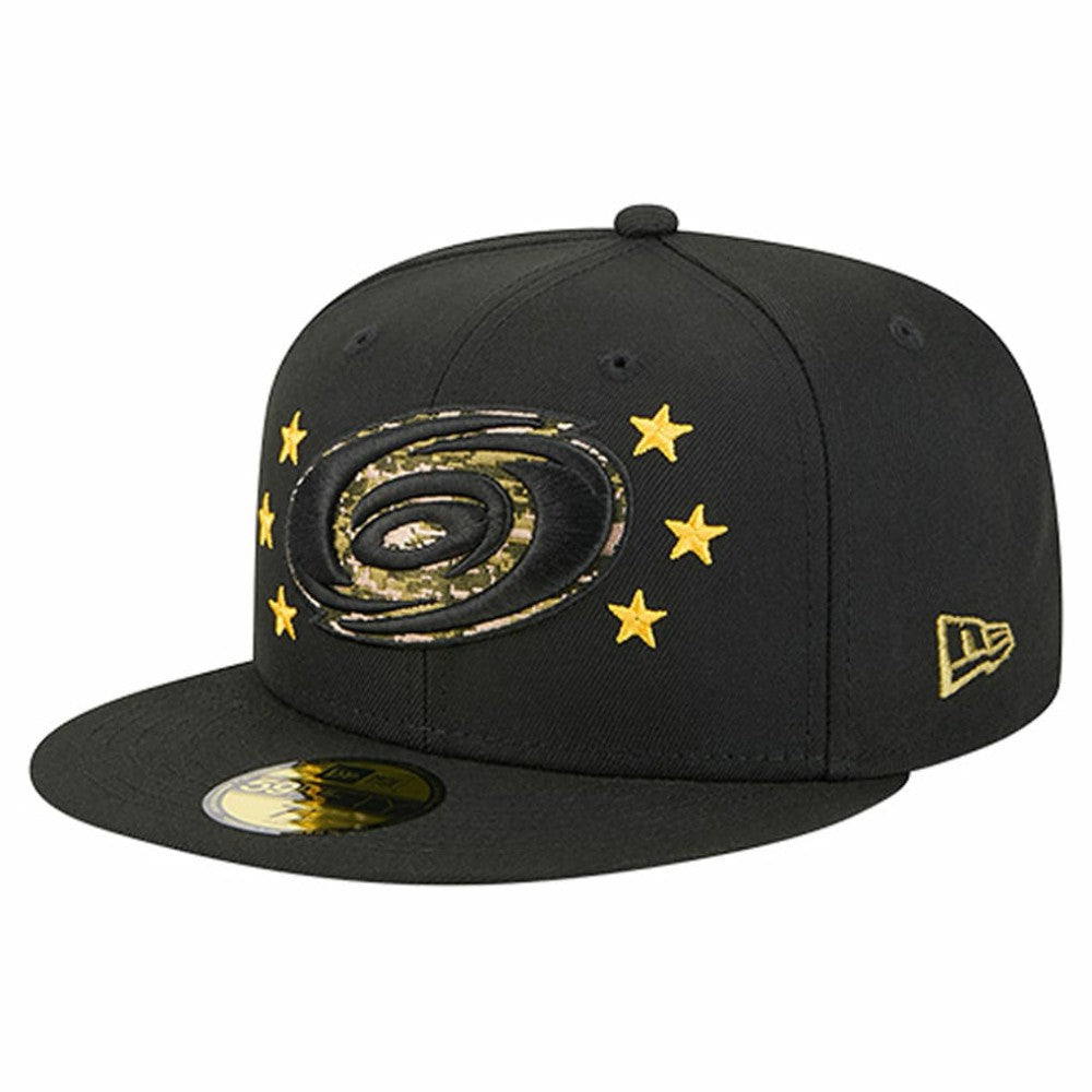Carolina Hurricanes New Era Military Appreciation Digital Camo Stars 59FIFTY Fitted Hat - Black | New Era discount
