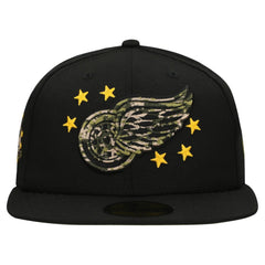 Detroit Red Wings New Era Military Appreciation Digital Camo Stars 59FIFTY Fitted Hat - Black | New Era near me