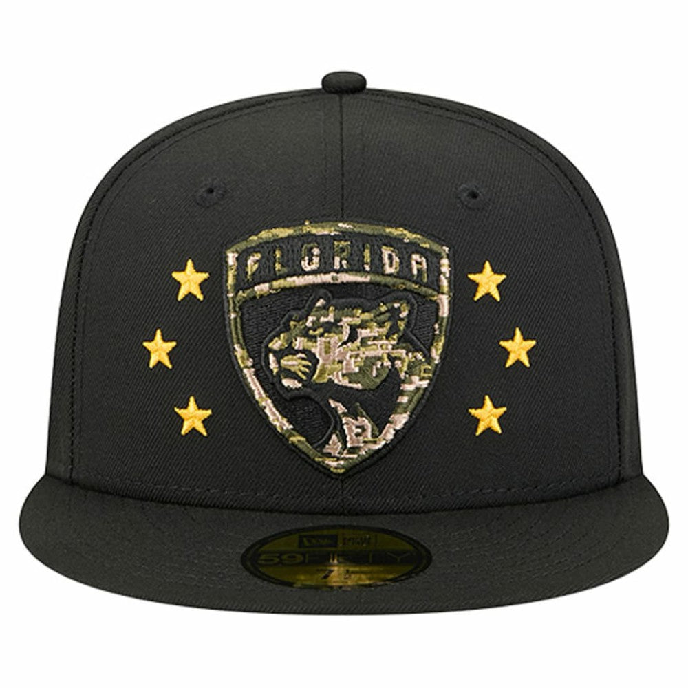 Florida Panthers New Era Military Appreciation Digital Camo Stars 59FIFTY Fitted Hat - Black | New Era online