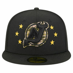 New Jersey Devils New Era Military Appreciation Digital Camo Stars 59FIFTY Fitted Hat - Black | New Era on sale