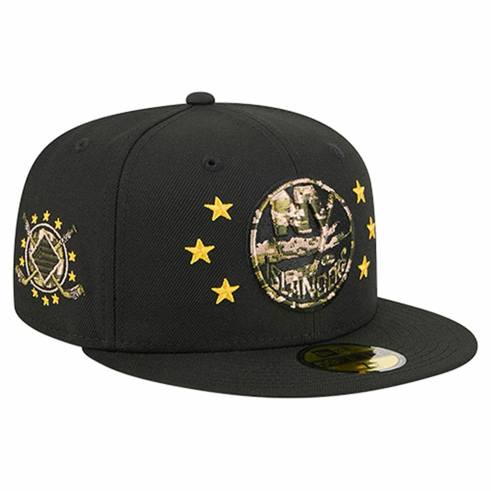 New York Islanders New Era Military Appreciation Digital Camo Stars 59FIFTY Fitted Hat - Black | New Era Clearance
