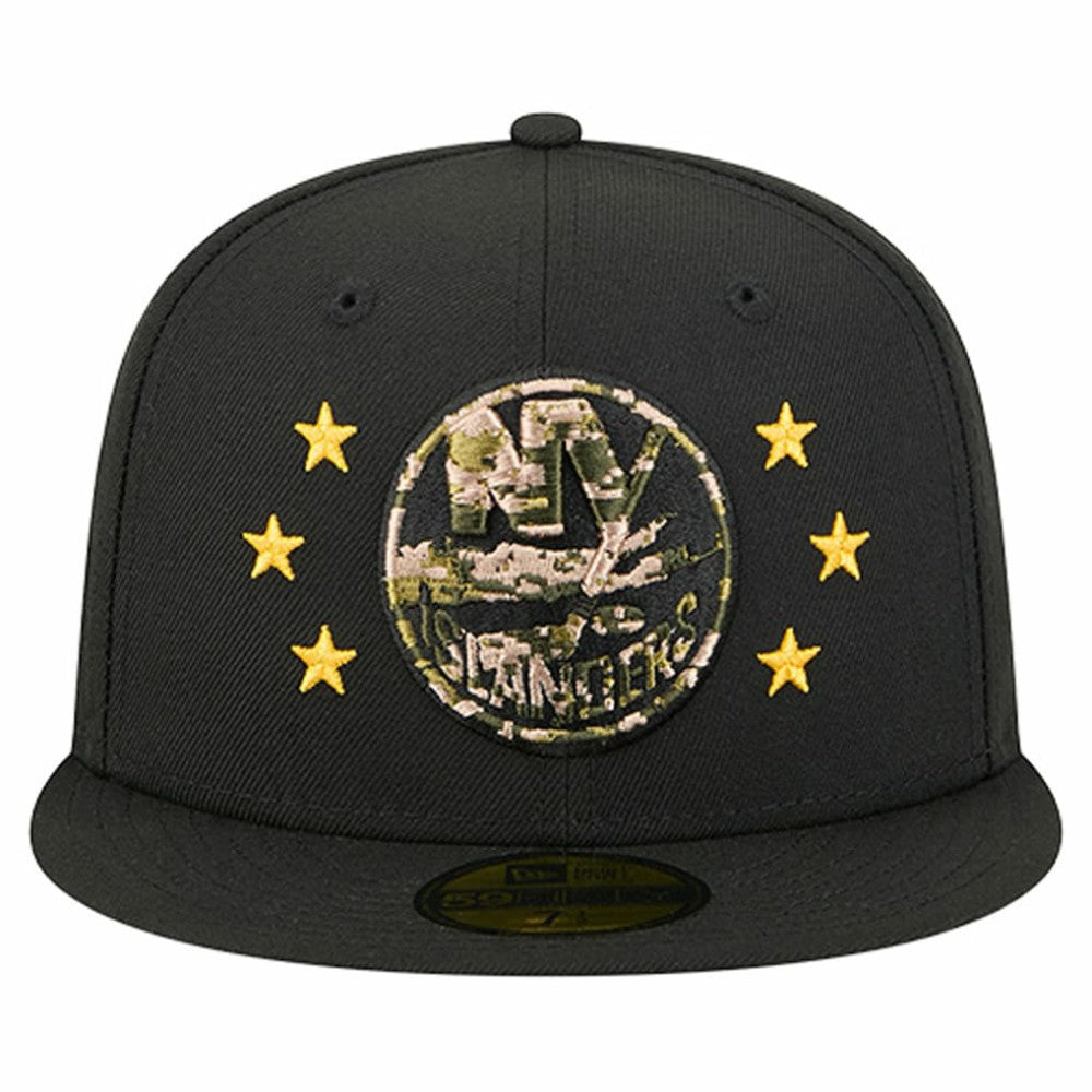 New York Islanders New Era Military Appreciation Digital Camo Stars 59FIFTY Fitted Hat - Black | New Era Clearance