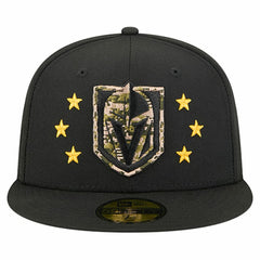 Vegas Golden Knights New Era Military Appreciation Digital Camo Stars 59FIFTY Fitted Hat - Black | New Era on sale