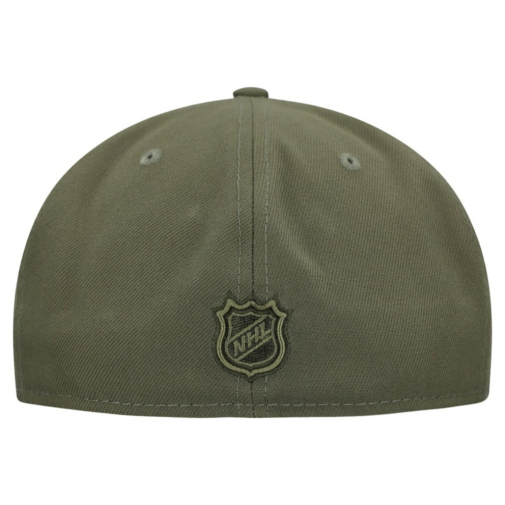 Detroit Red Wings New Era Military Appreciation Flag 59FIFTY Fitted Hat - Olive | New Era Lifestyle