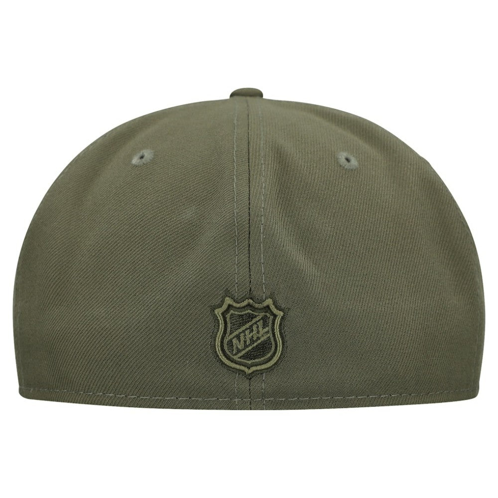 Pittsburgh Penguins New Era Military Appreciation Flag 59FIFTY Fitted Hat - Olive | New Era Lifestyle