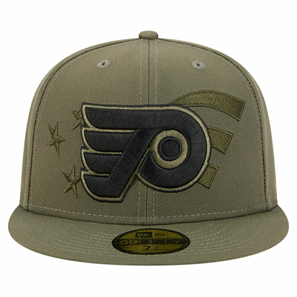 Philadelphia Flyers New Era Military Appreciation Flag 59FIFTY Fitted Hat - Olive | New Era online
