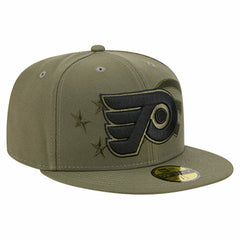 Philadelphia Flyers New Era Military Appreciation Flag 59FIFTY Fitted Hat - Olive | New Era online