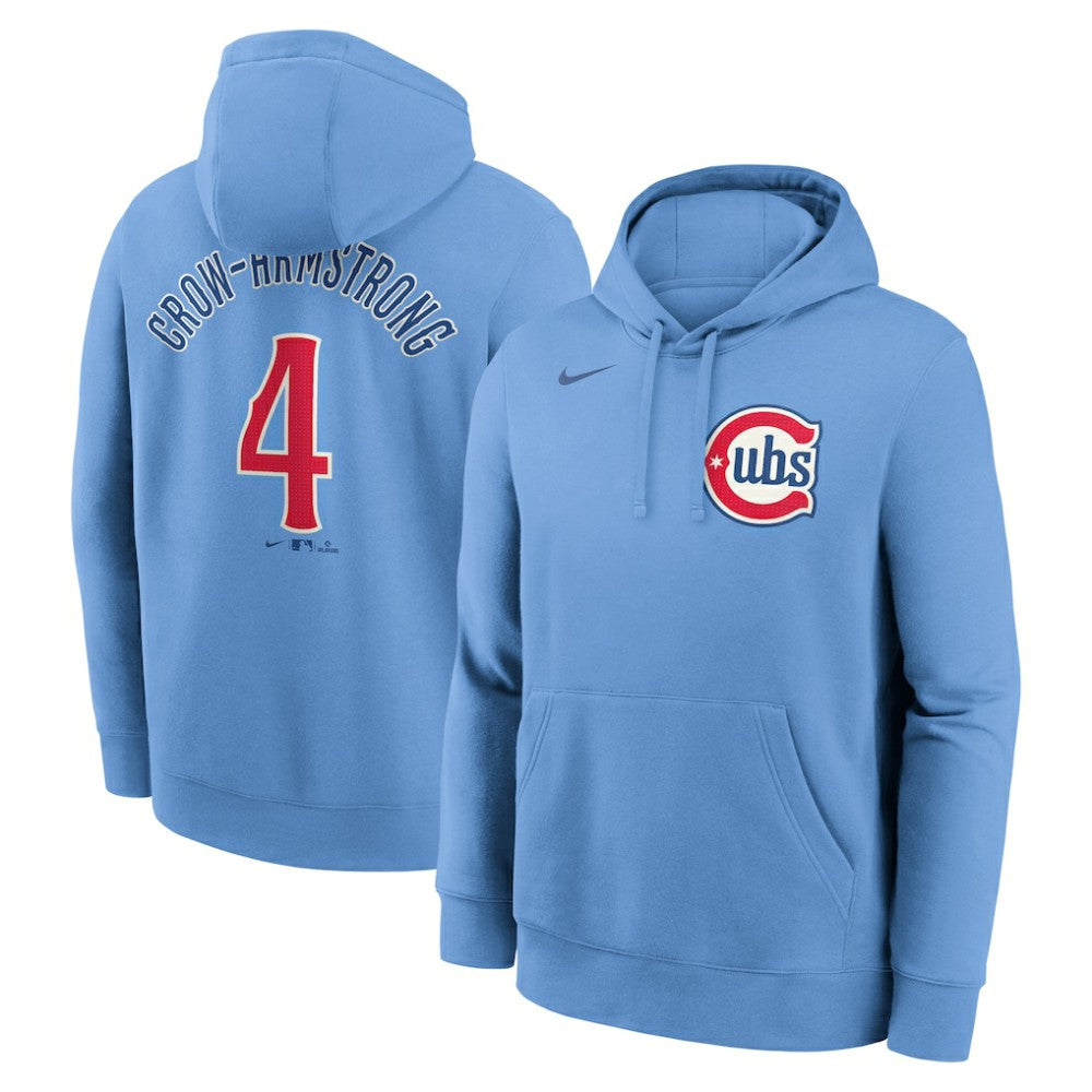Pete Crow-Armstrong Chicago Cubs Nike Player Name & Number Club Fleece Pullover Hoodie Online