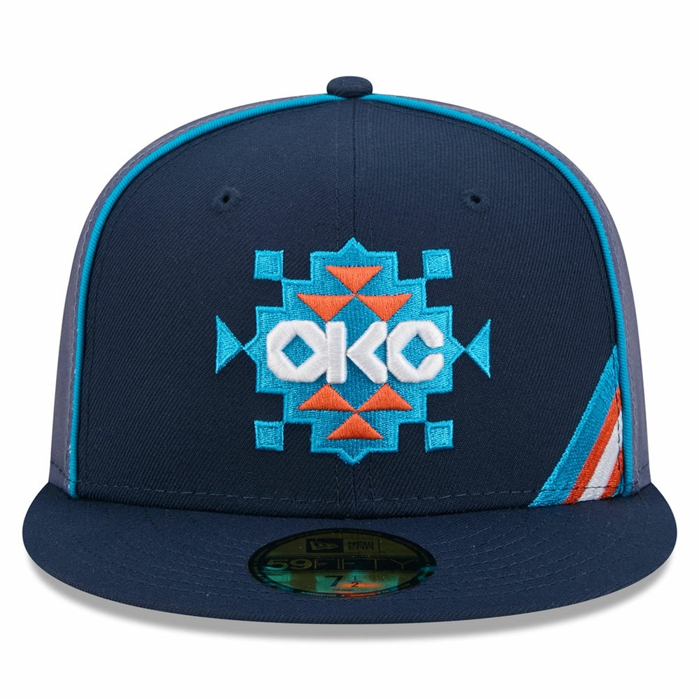 New Era Oklahoma City Thunder 2025/26 City Edition Alternate 59FIFTY Fitted Hat Navy