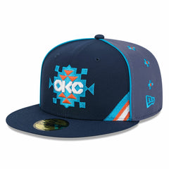 New Era Oklahoma City Thunder 2025/26 City Edition Alternate 59FIFTY Fitted Hat Navy