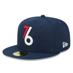 New Era Philadelphia 76ers 2025/26 City Edition Alternate 59FIFTY Fitted Hat Navy