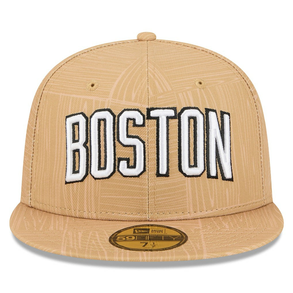 New Era Boston Celtics 2025/26 City Edition Alternate 59FIFTY Fitted Hat Gold