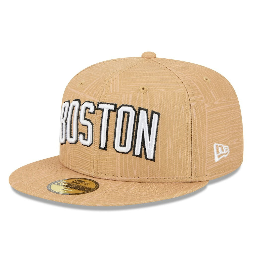 New Era Boston Celtics 2025/26 City Edition Alternate 59FIFTY Fitted Hat Gold