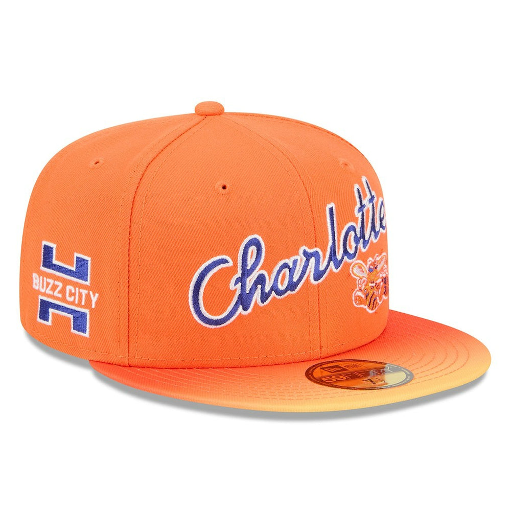 New Era Charlotte Hornets 2025/26 City Edition Alternate 59FIFTY Fitted Hat Orange